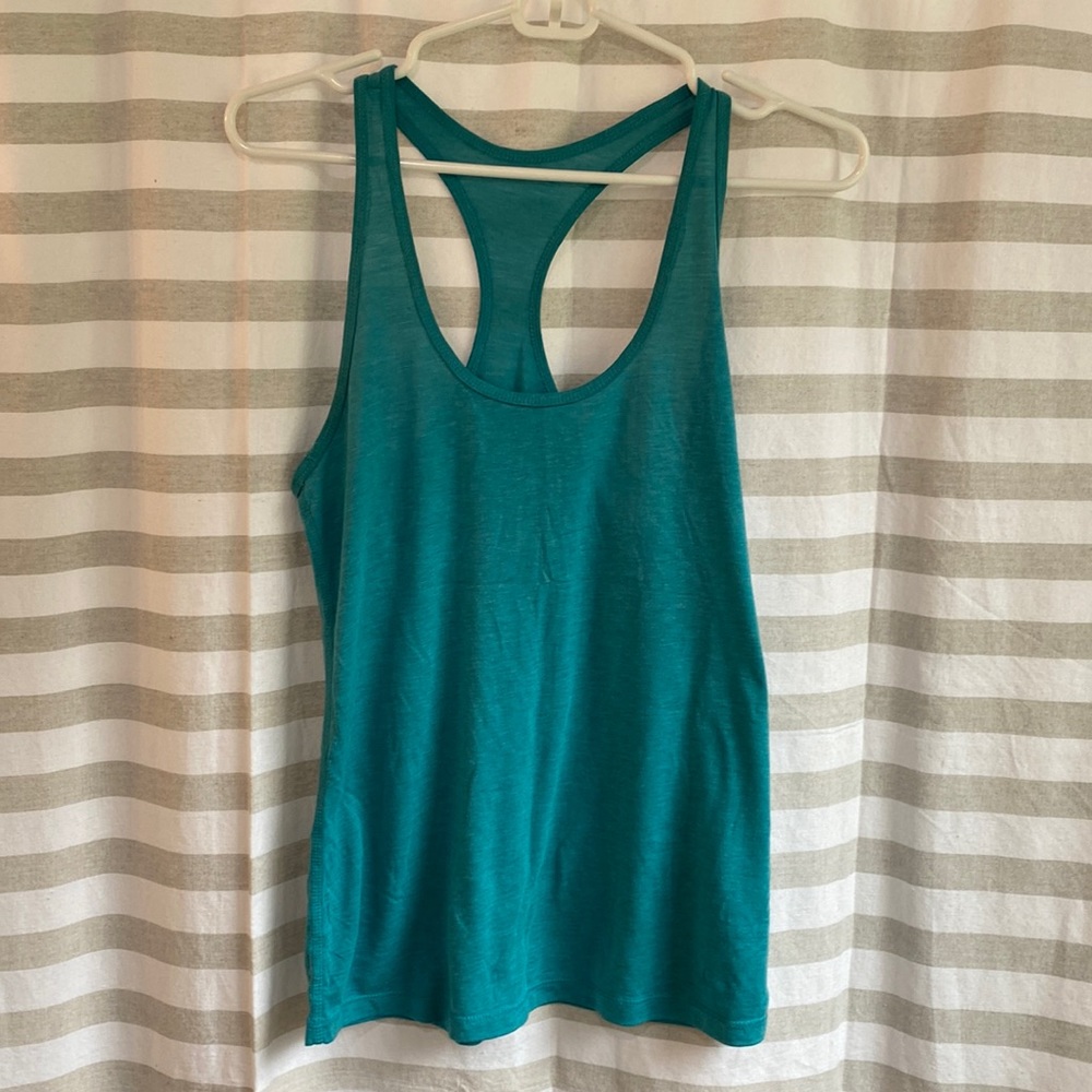 Nike Dri-Fit small racer back tank, teal